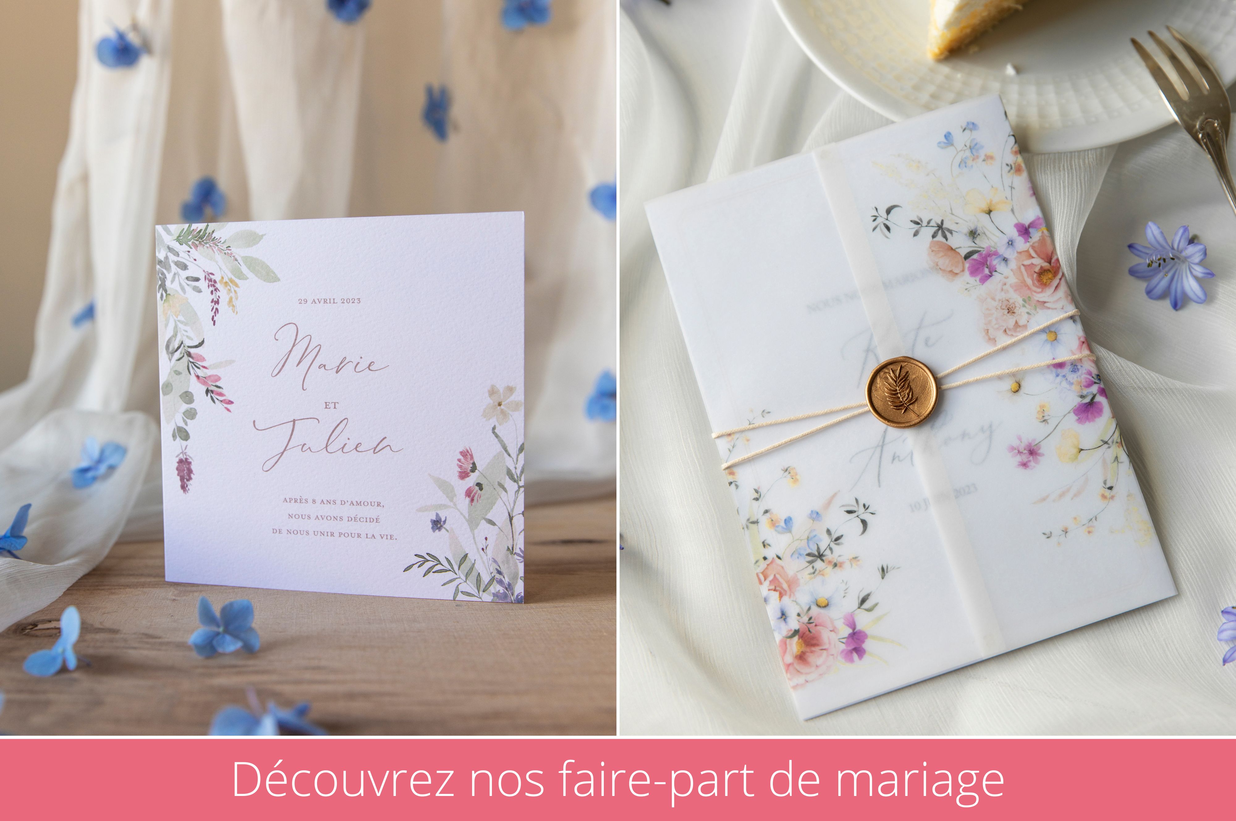 Faire-part mariage Raisin - Faire-part Français.fr