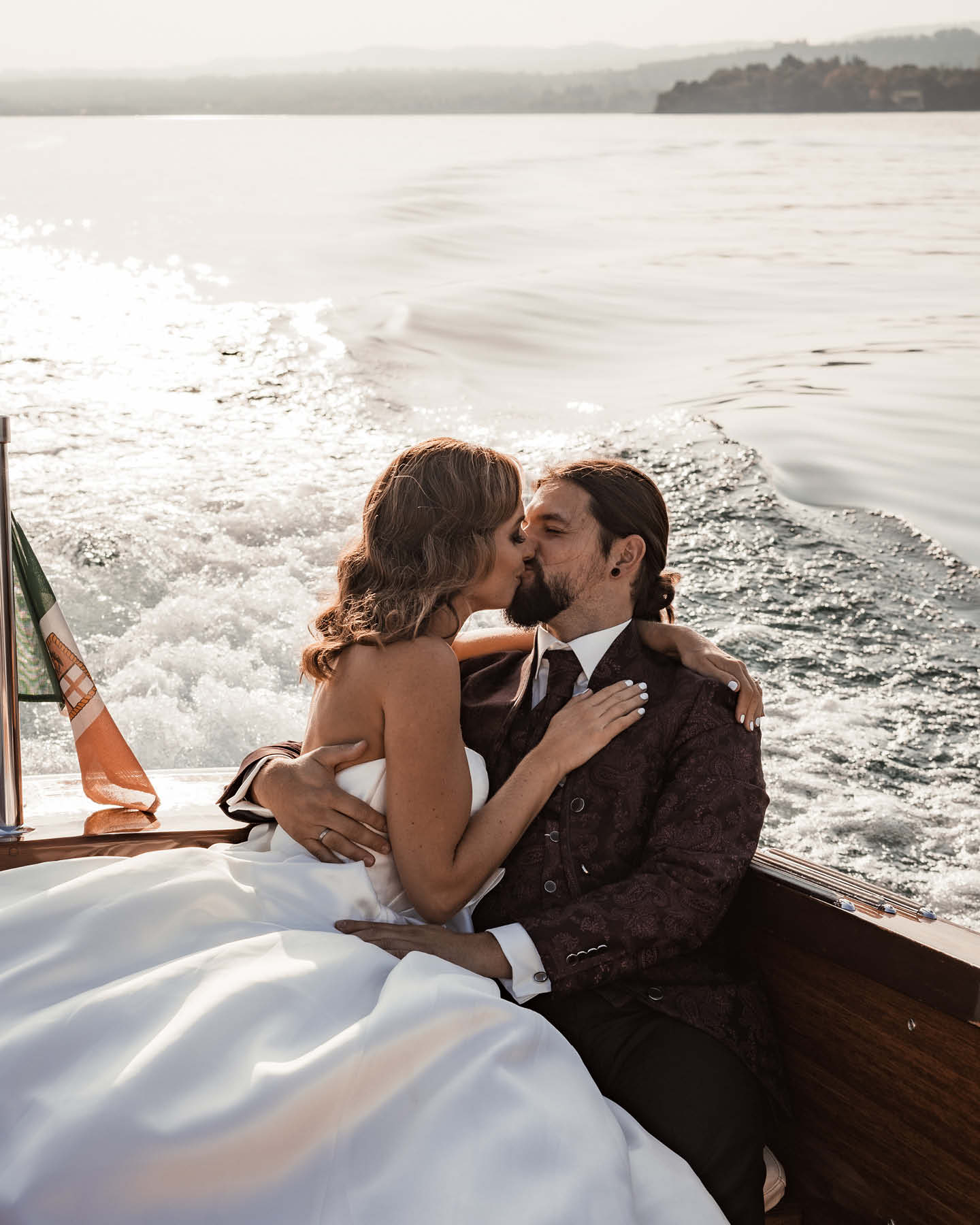 Séance photo après mariage en bord de mer