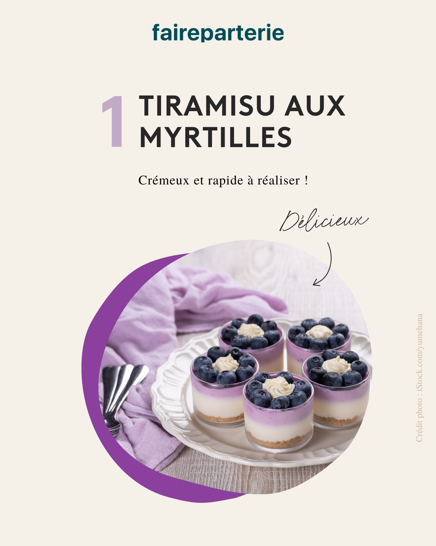 Recette pour baptême au printemps