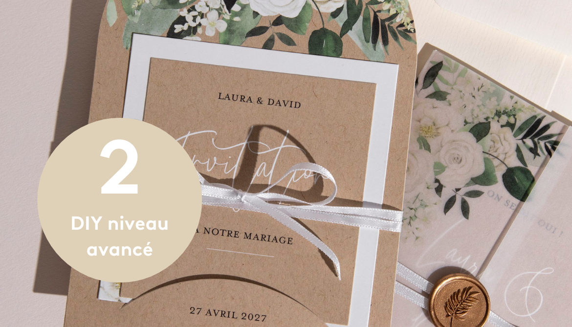 DIY faire part mariage niveau avancé