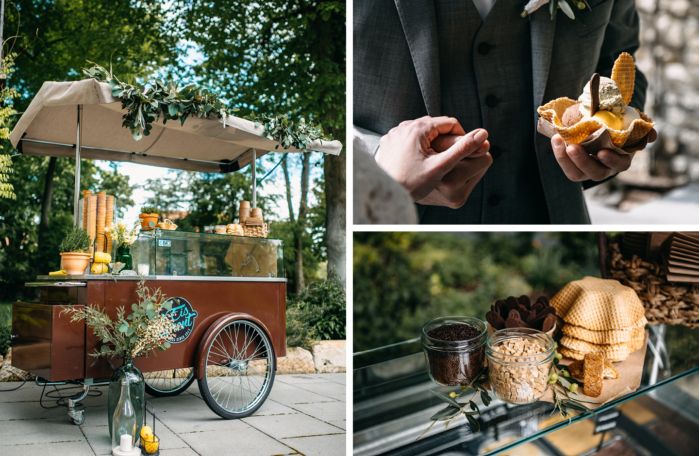 Un camion de glace pour le dessert de votre mariage