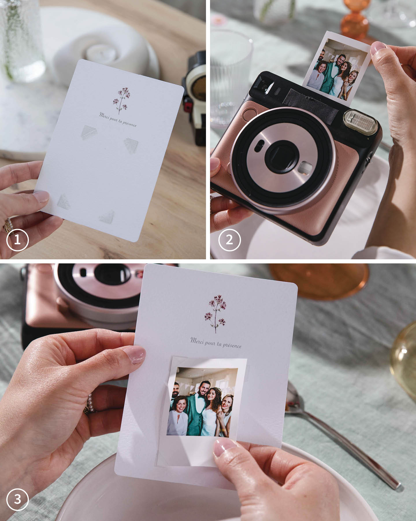 Faire soi-même une image souvenir comme cadeau d'invité pour le mariage